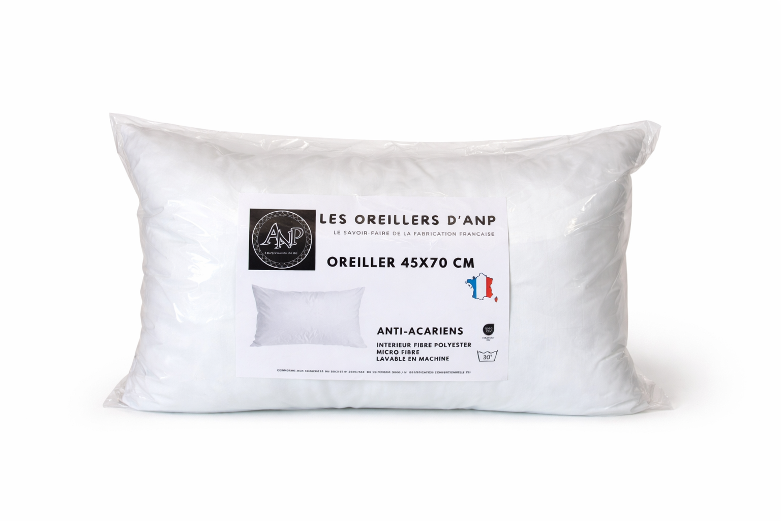 Oreiller 45x70 cm - anti acariens 🇫🇷